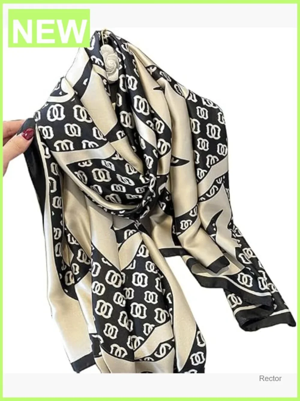 Large Silk Scarf Lightweight Shawl Wrap Fashion Scarf